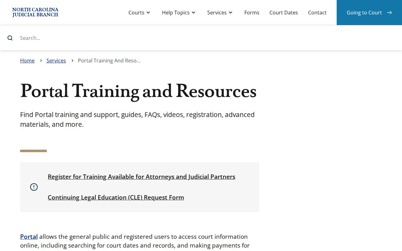 Greene County case search Portal Smart Search training screen