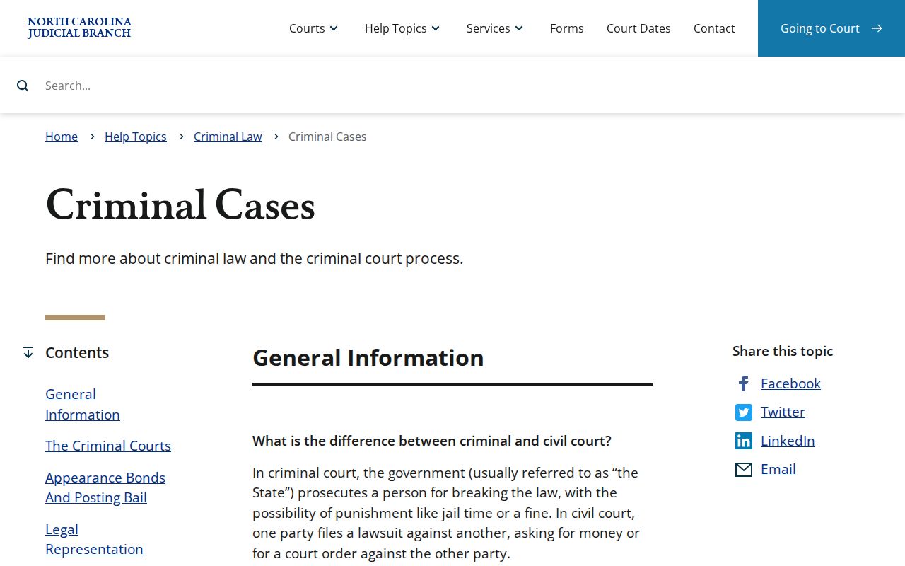 Greene County criminal docket reference showing North Carolina criminal case flow