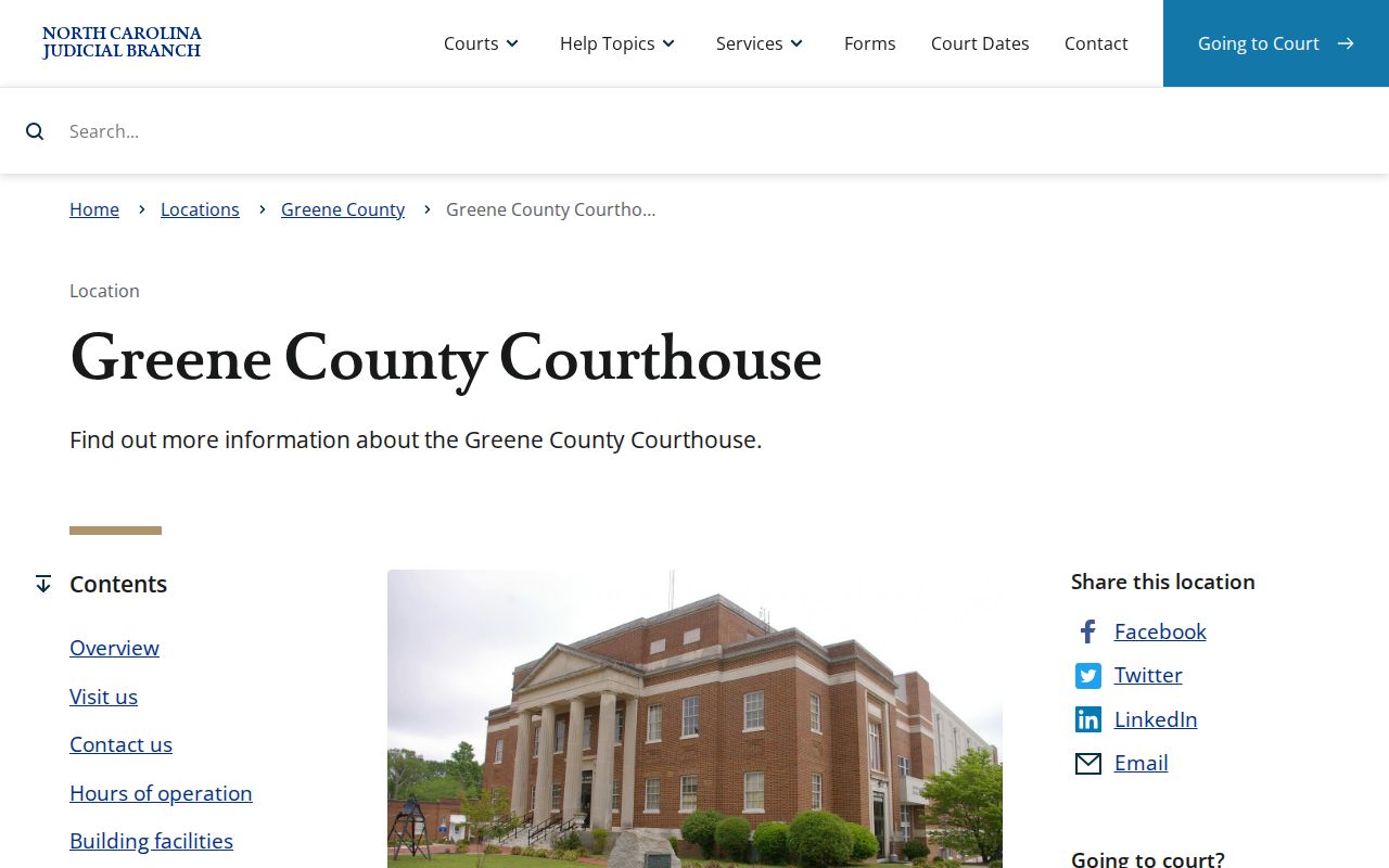 Greene County court docket courthouse and clerk record access