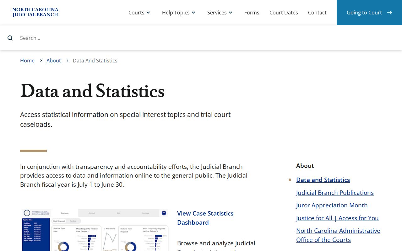 Greene County court docket North Carolina court statistics source